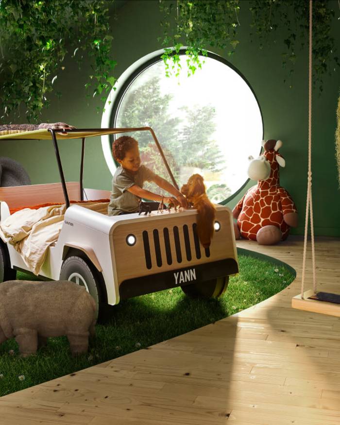 JIIP bed, a reworked version of the Gautier car bed