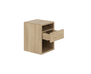 Mervent  bedside with 1 drawer and 2 compartments