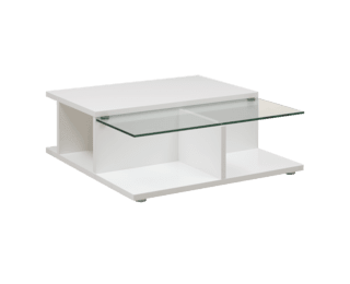 Adulis coffee table with glass top