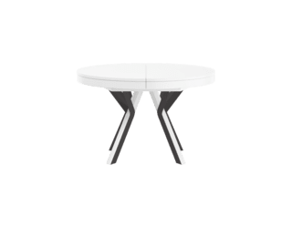 Rondo round table with Setis black legs