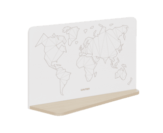 Mistral world map wall shelf